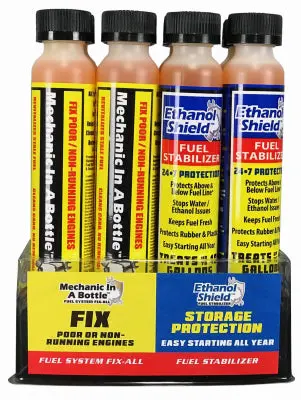 Ethanol Shield Fuel Stabilizer & Cleaner – 4 Oz Mechanic-In-A-Bottle, 24-Pack 1