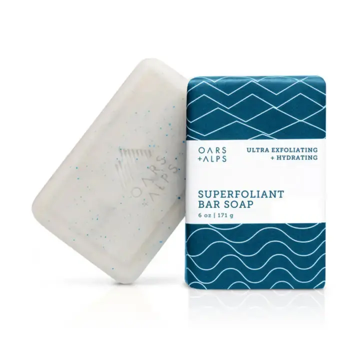 Exfoliating Superfoliant Bar Soap For Men – Oars + Alps 1