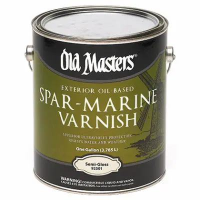 Exterior Oil-Based Spar-Marine Varnish Semi-Gloss – 1-Gallon Size 1