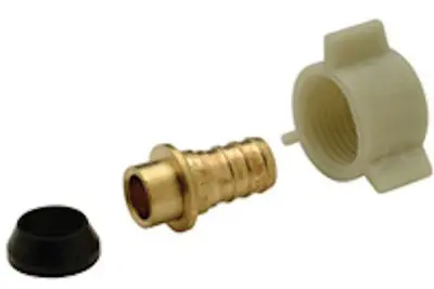 Extra-Large Pex Qickport Manifold Adapter – 1-Inch Swivel To 1-Inch Barb 1