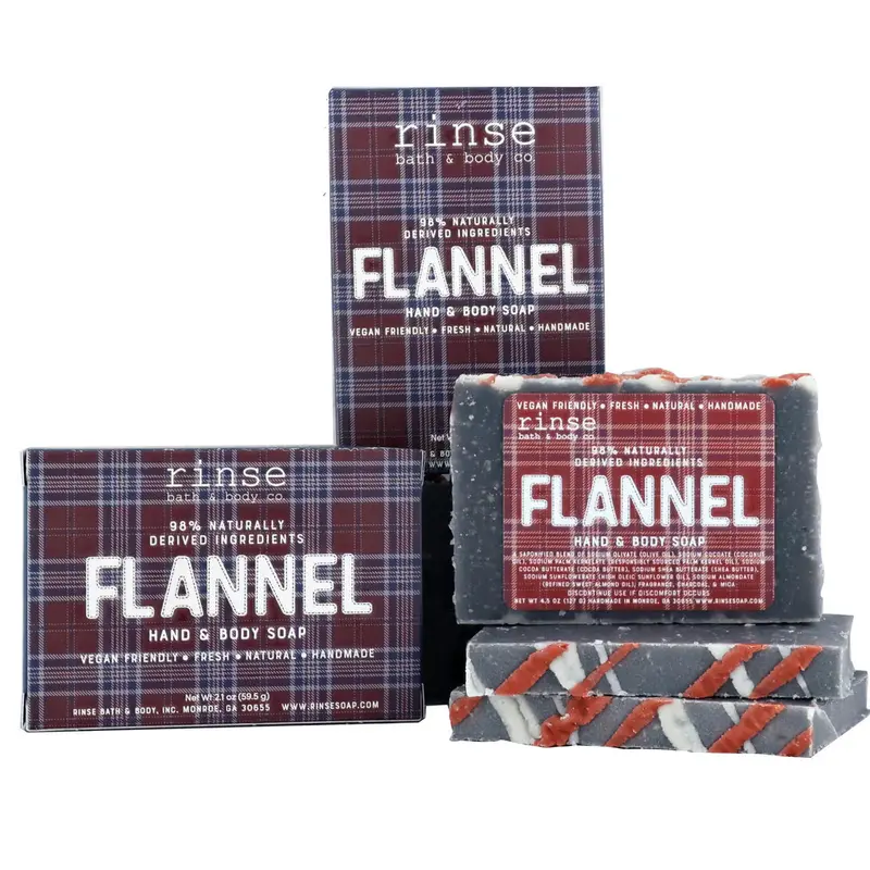 Flannel-Scented Natural Soap For Hands And Body – Rinse Bath & Body Co. 1