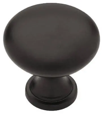 Flat Black Garrett Cabinet Knobs – 2-Pack 1