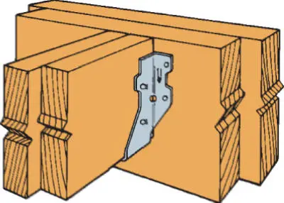Galvanized Double-Shear Joist Hanger – 2X6 Dimensional Lumber Compatible 1