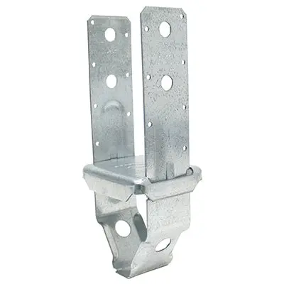 Galvanized Steel Standoff Post Base – 14-Gauge, 4 In X 4 In 1