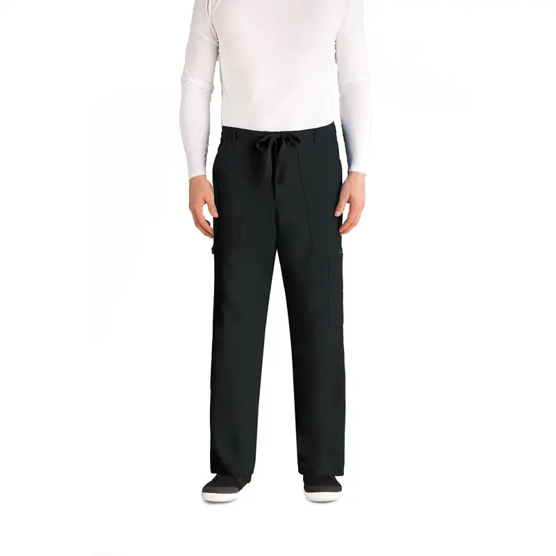Grey'S Anatomy Men'S Utility Drawstring Scrub Pants – 6-Pocket Cargo Fit 1