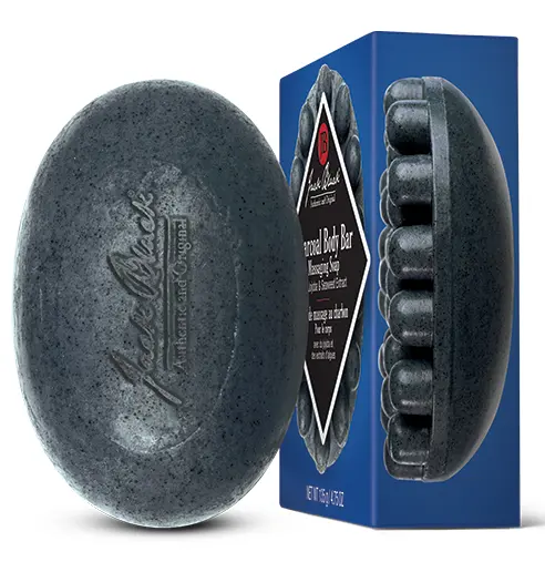 Jack Black Charcoal-Infused Massaging Body Bar Soap 1