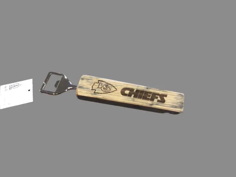 Kansas City Chiefs Hand-Shaped Bottle Opener – Stainless Steel 1