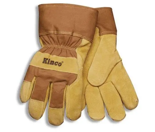 Kinco Lined Suede Pigskin Safety Glove With Waterproof Cuff 1