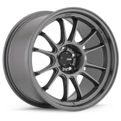 Konig Hypergram 17X8 Inch Matte Grey Alloy Wheel – 4X108 Bolt Pattern, Et40 Offset 1
