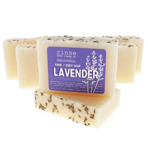 Lavender Hand & Body Soap – Calming Botanical Blend By Rinse Bath & Body 1