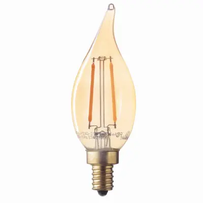 Led Vintage Candle Bulb – 2W, 200-Lumen Warm White Glow 1