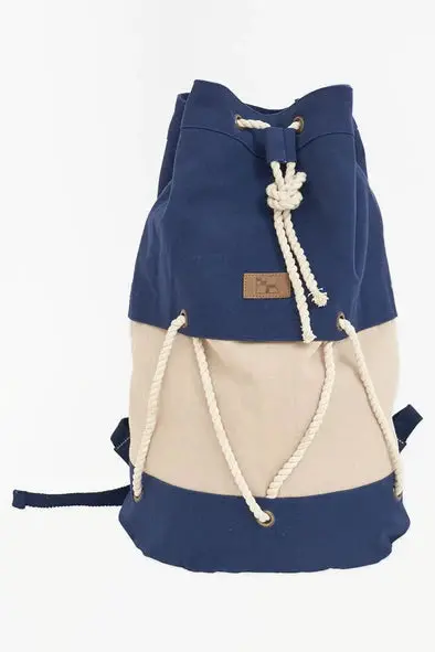 Lightweight Canvas Drawstring Backpack For Travel Or Gym 1