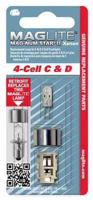 Magnum Star Ii Xenon Replacement Lamp For 4-Cell Maglite Flashlights 1