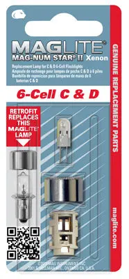 Magnum Star Ii Xenon Replacement Lamp For 6-Cell C/D Maglite Flashlights 1