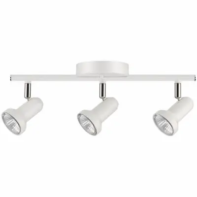 Melo 3-Light Halogen Track Lighting Kit – Modern White Design 1