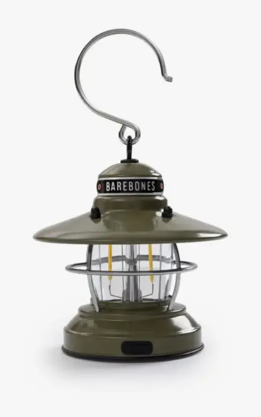 Mini Edison-Style Lantern In Olive Finish 1