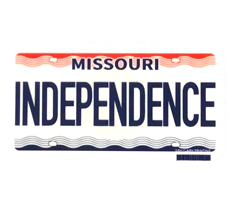 Missouri Independence License Plate Decal 1