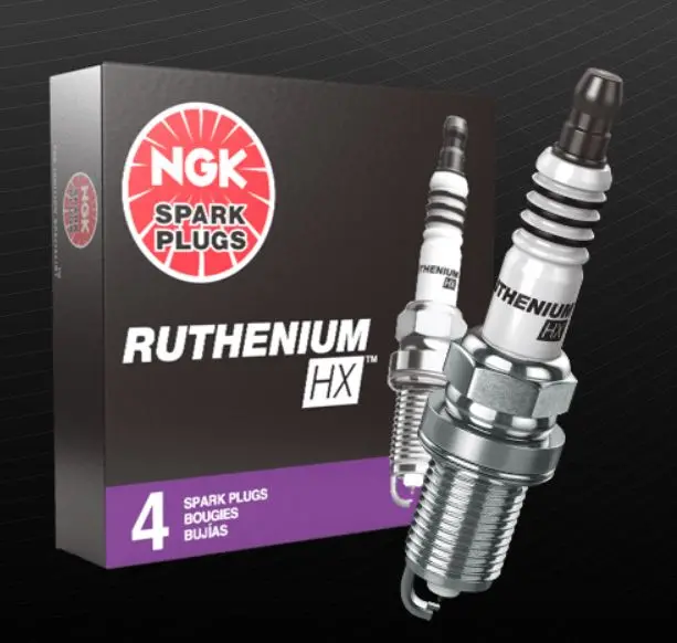 Ngk Ruthenium Hx Spark Plugs (Set Of 4) – One Step Colder For Fiesta St (2014–2019) 1