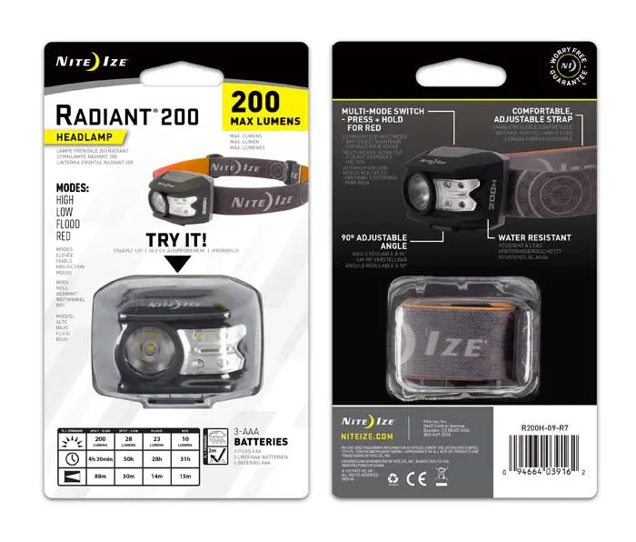 Nite Ize Radiant 200-Lumen Usb-Rechargeable Headlamp 1
