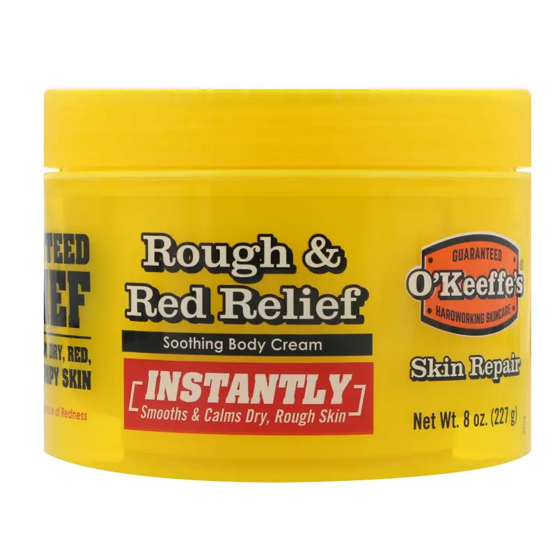 O'Keeffe'S Rough & Red Relief Body Cream – 8 Oz Soothing Jar 1