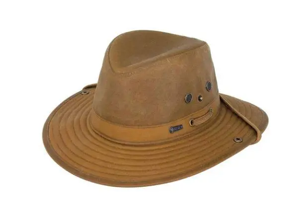 Outback Trading River Guide Oilskin Hat – Cotton Waterproof Outdoor Cap 1