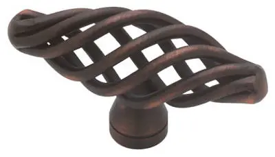 Oval Birdcage Cabinet Knob – Bronze & Copper Finish 1