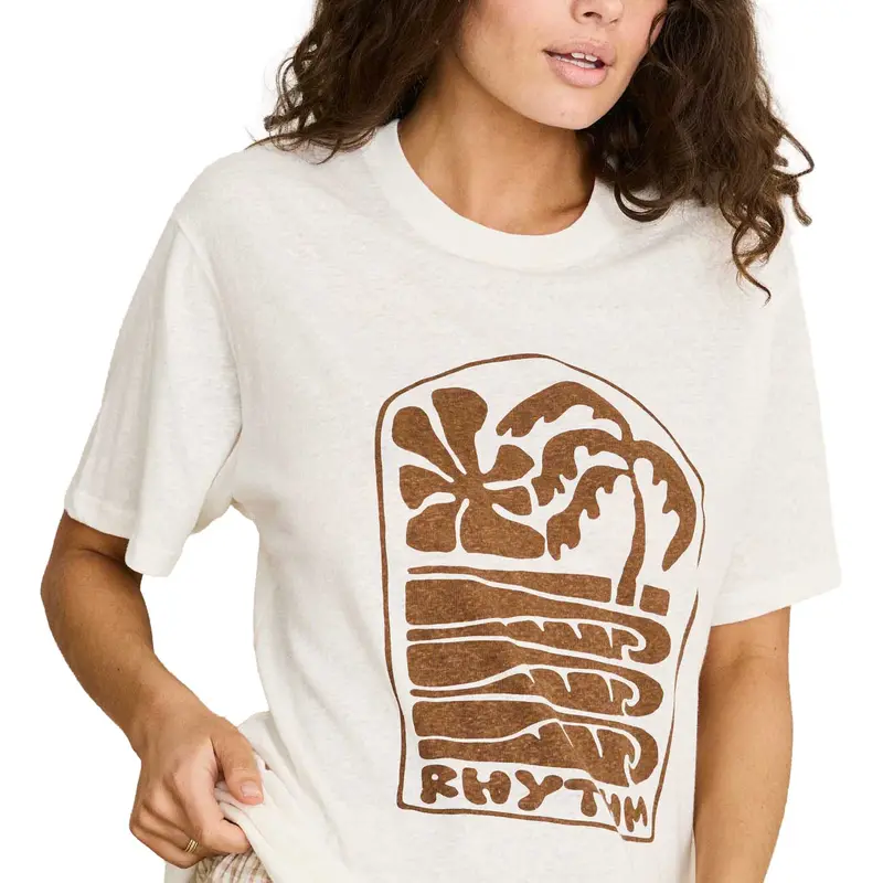 Palm & Sun Oversized Graphic T-Shirt For Women 1