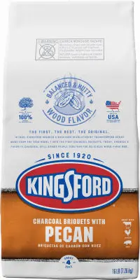 Pecan-Flavored Hardwood Charcoal – 16-Pound Bag 1