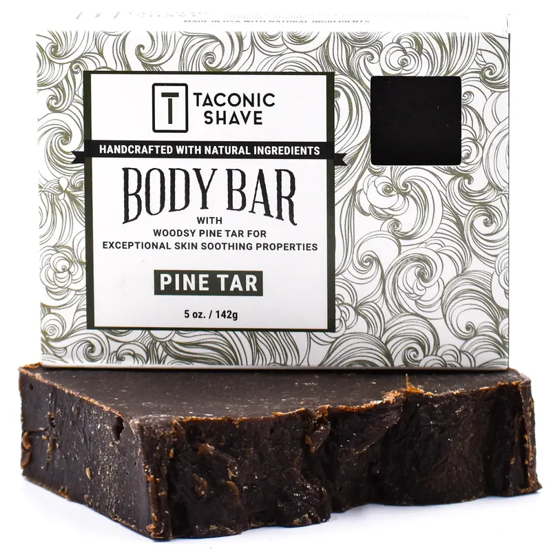 Pine Tar Cleansing Bar For Skin & Beard – Taconic Shave 1