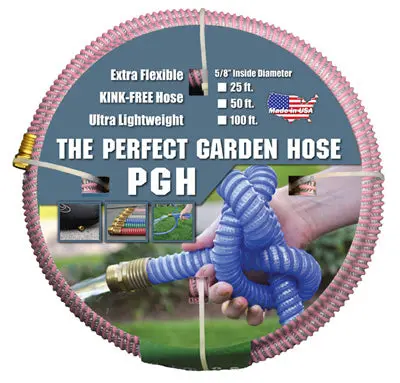 Pink Premium Garden Hose, 5/8-Inch Diameter X 50-Foot Length 1