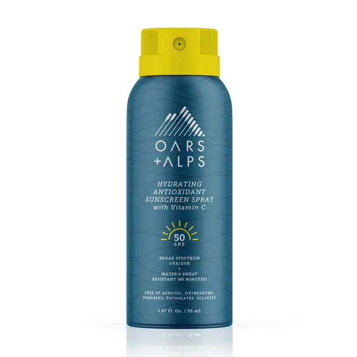 Portable Hydrating Antioxidant Sunscreen Spray Spf 50 – Oars + Alps 1
