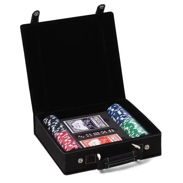 Premium Black Poker Collection Featuring Dual Decks And Dice | Bey-Berk 1