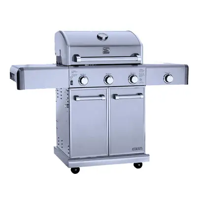 Premium Stainless Steel Gas Grill – 3-Burner With Side Burner (57,000 Btu) 1