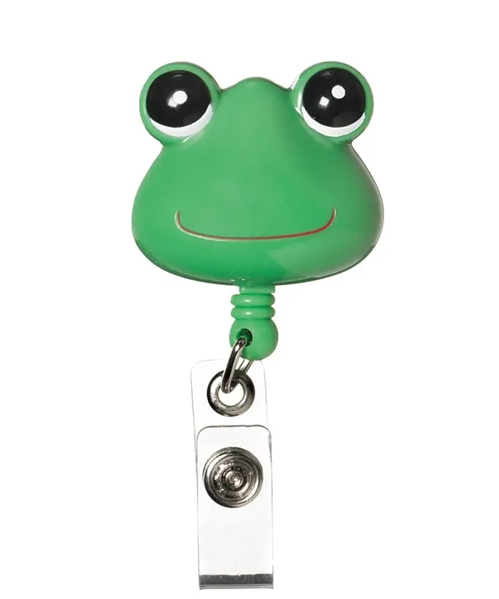 Prestige Deluxe Retractable Id Badge Holder – Frog Illustration 1