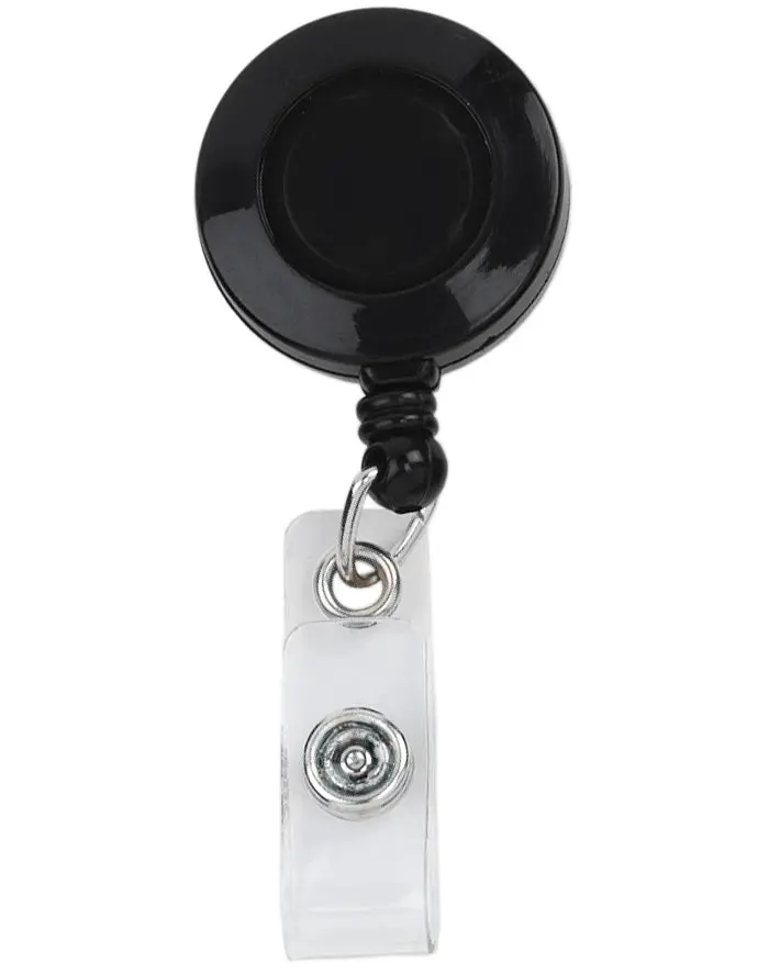 Prestige Retractable Id Badge Holder – Sleek Black Finish 1