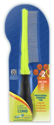 Professional-Grade Large Dog Grooming Comb – Stainless Steel Teeth 1