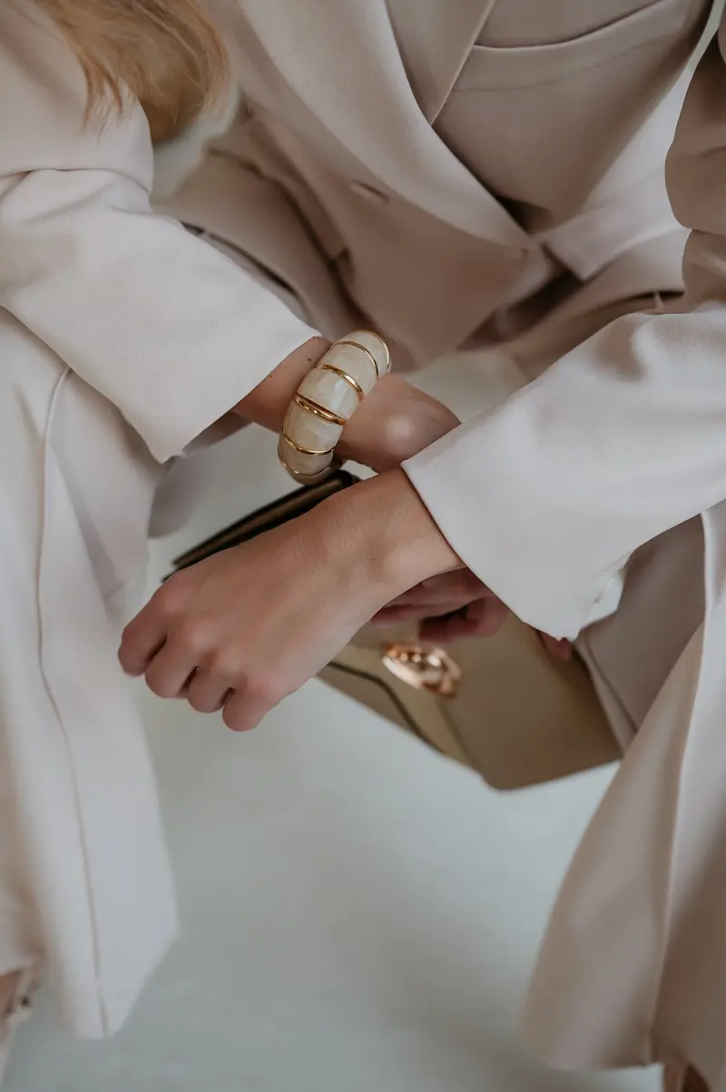 Quercia Beige Textured Bracelet 1