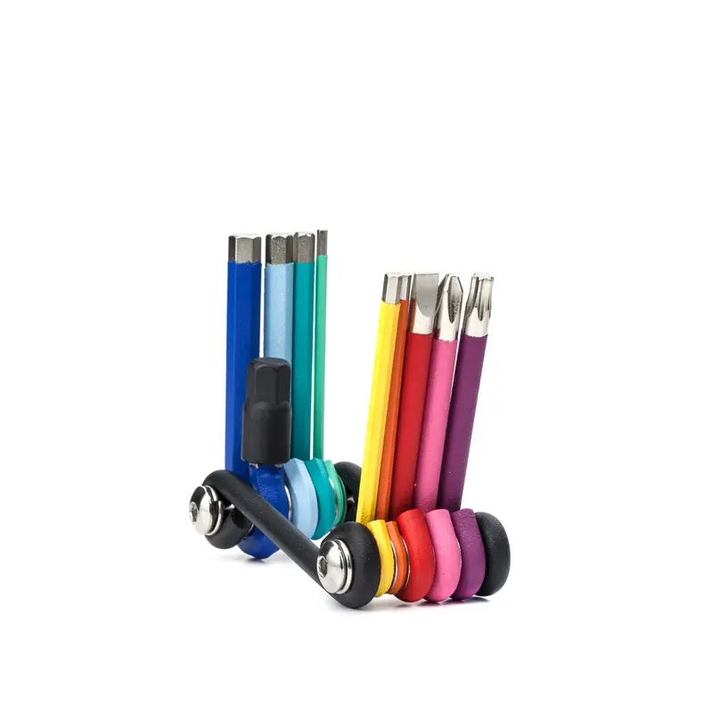 Rainbow-Colored Multi-Tool Kit With 12 Precision Functions 1