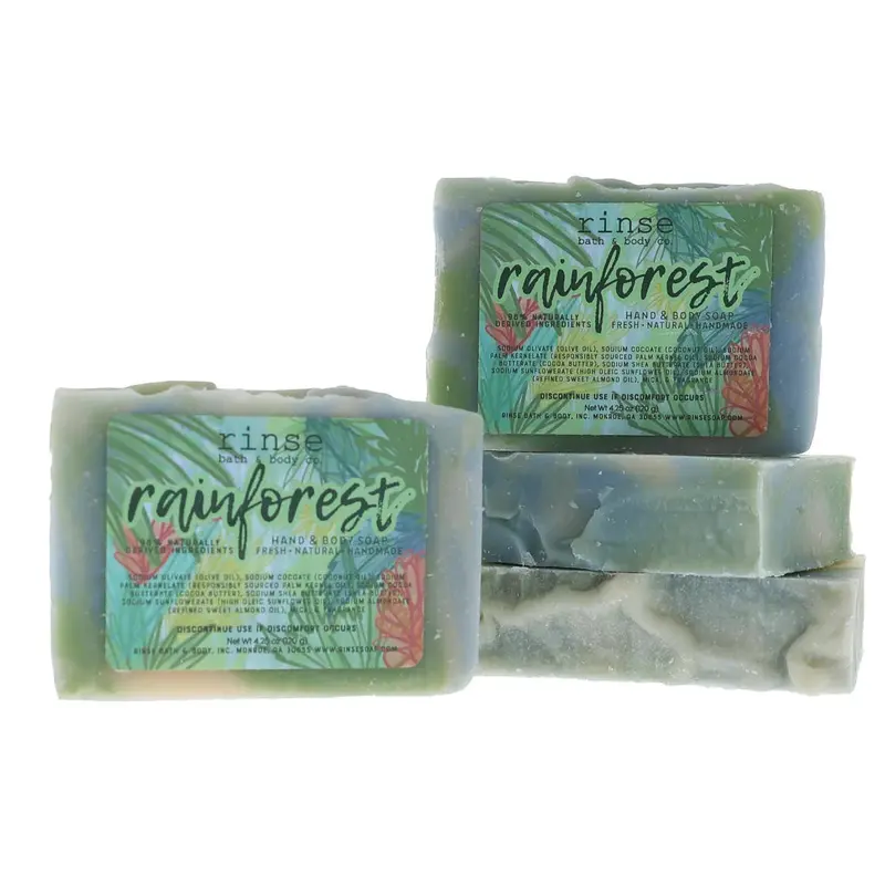 Rainforest Scented Hand And Body Soap – Rinse Bath & Body Co. 1