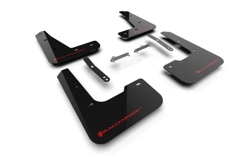 Rally Armor Black Mud Flap Kit With Red Logo For 2024–2026 Hyundai Elantra N – Free Shipping 1