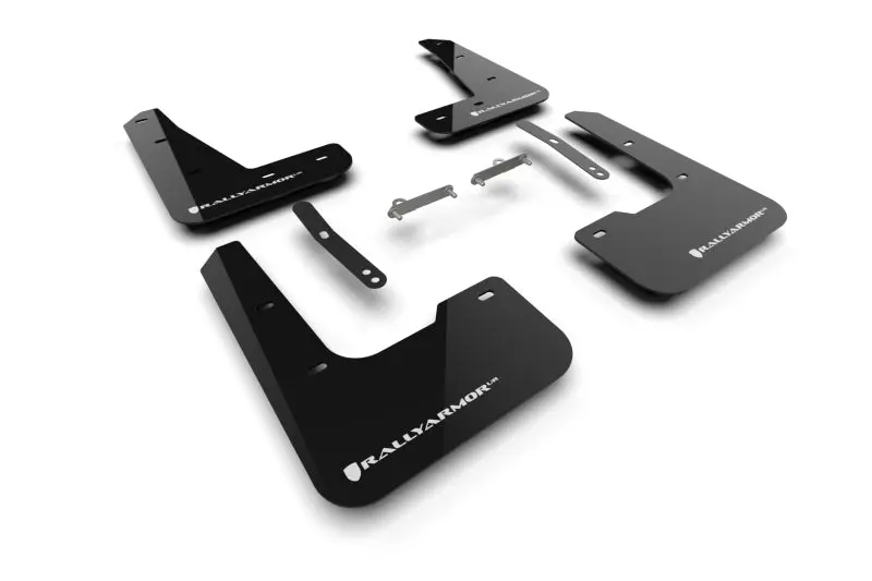Rally Armor Black Mud Flap Kit With White Logo For 2024–2026 Hyundai Elantra N – Free Shipping 1