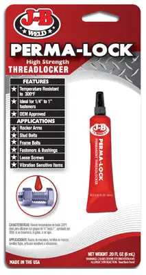 Red High-Strength Perma-Lock Threadlocker – 6 Ml Anaerobic Formula 1