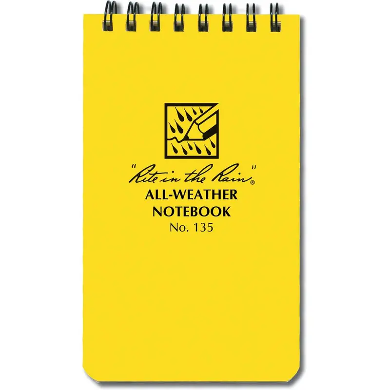 Rite In The Rain Pocket-Sized All-Weather Notebook – 3" X 5", Top-Spiral, 100 Pages 1