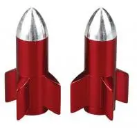 Rockets-Themed Bicycle Valve Caps 1