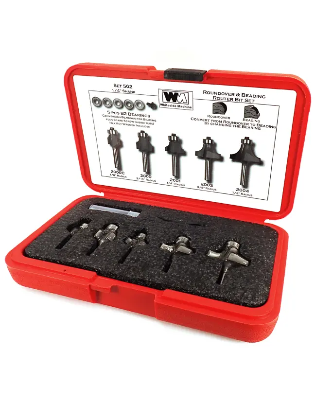 Roundover And Beading Router Bit Set 1