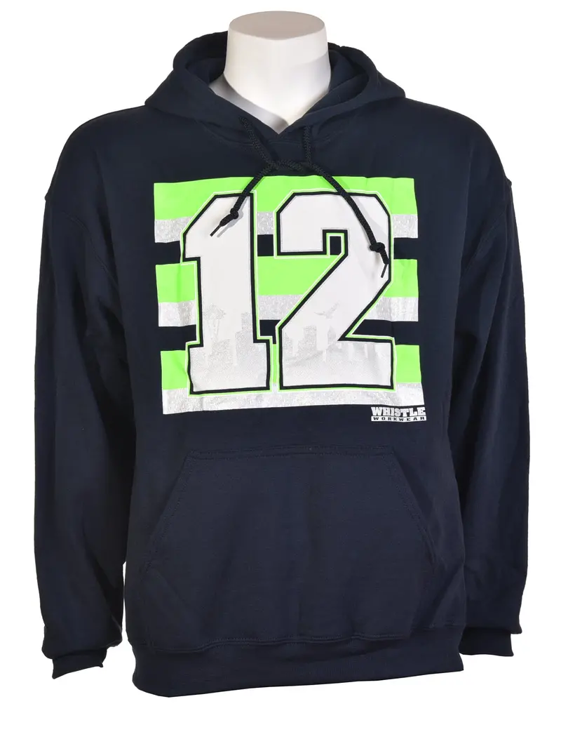 Safetyshirtz Graphic 12 Hooded Sweatshirt For Men – High-Visibility Safety Apparel 1