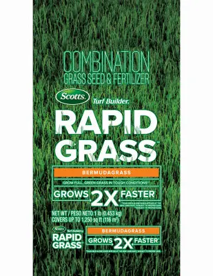 Scotts Turf Builder Rapid Grass Seed – Bermudagrass, 1 Lb 1