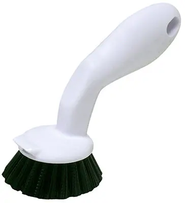 Stovetop Cleaning Brush With Scraper Edge And Polypropylene Bristles 1