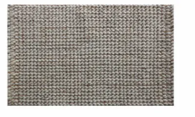 Textured Bouclé Blend Rug – Wool And Jute Mix, Soft Loop Pile, 24 X 36 Inches 1