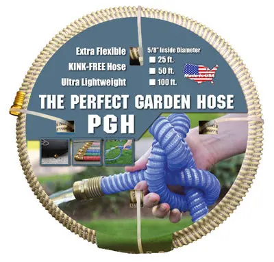 Ultra-Flexible Kink-Resistant Garden Hose – Beige, 5/8-Inch X 50-Foot 1